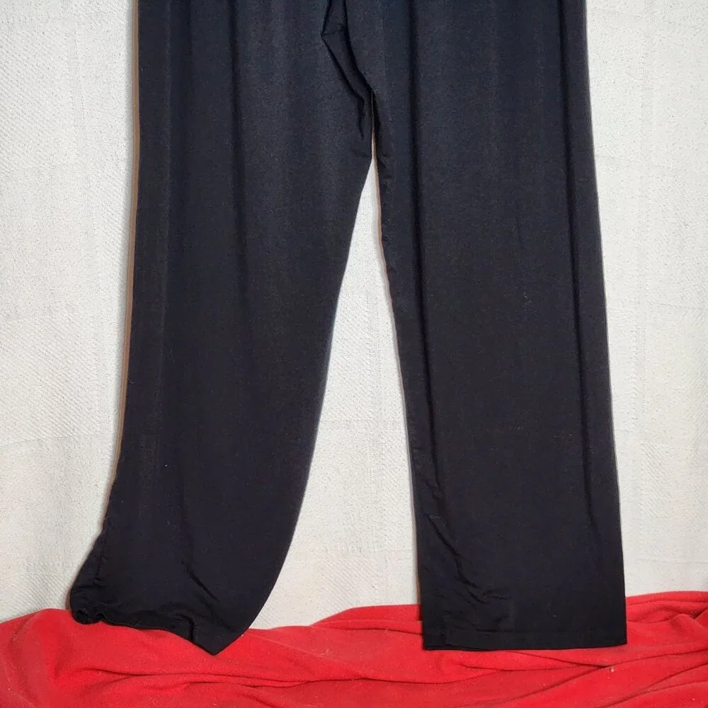 Comfy U.S.A. Black Modal Span Elastic Waist Casual Wide Leg Lounge Pants Size L - Picture 12 of 16